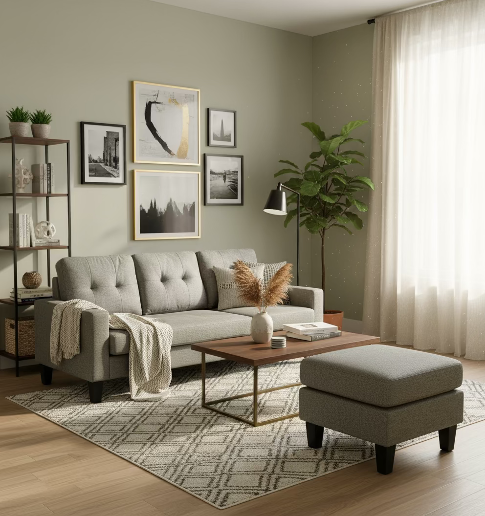 SUNSET Three-Seater Sofa w/ Reversible Chaise