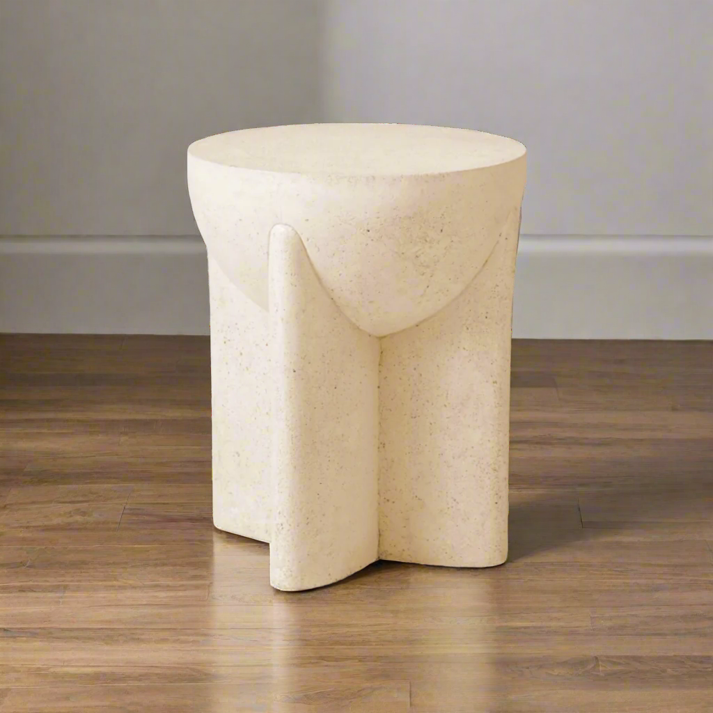 CHRISTCHURCH Travertine Side Table