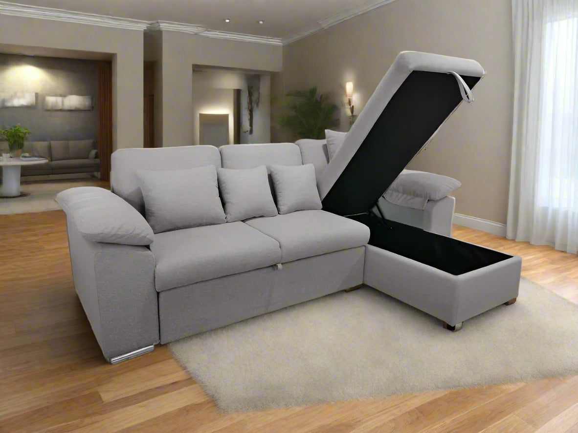 SERENE - Three - Seaters , Luxury Full-Out Sofa Bed with Storage