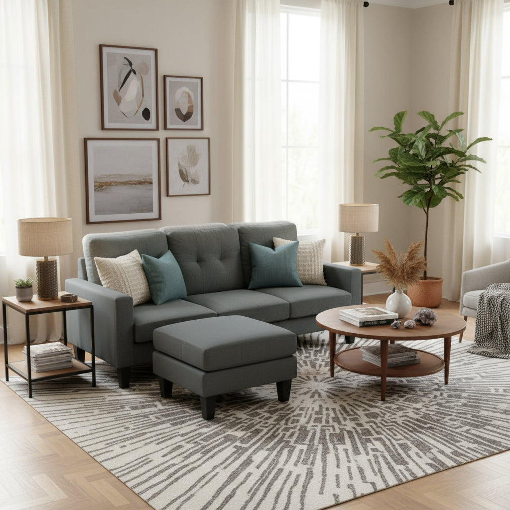 SUNSET Three-Seater Sofa w/ Reversible Chaise