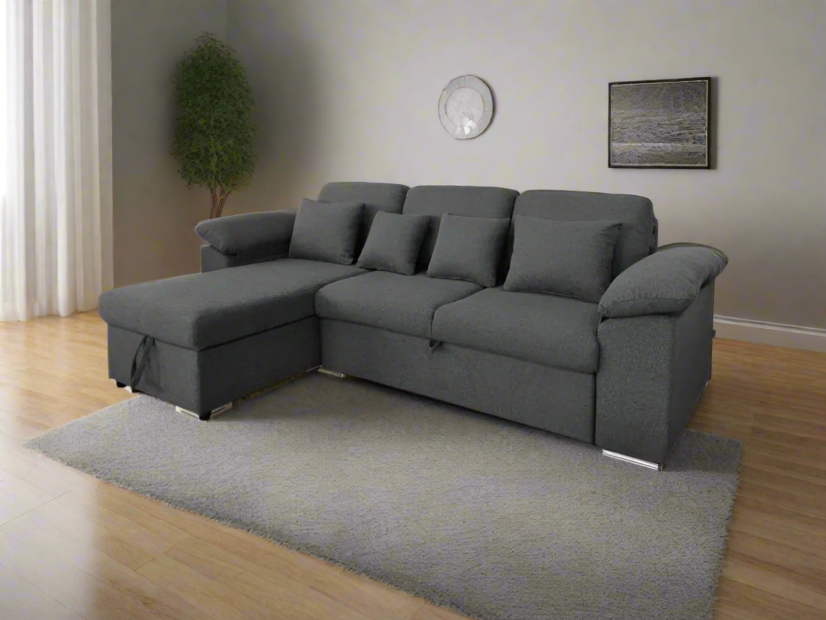 SERENE - Three - Seaters , Luxury Full-Out Sofa Bed with Storage
