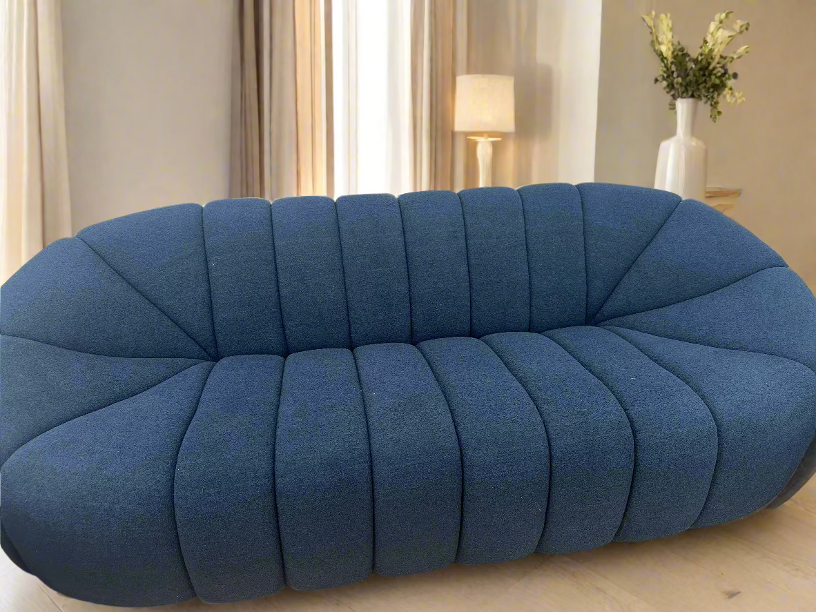 LILA Three-Seater Boucle Sofa Set w/ Two Seats