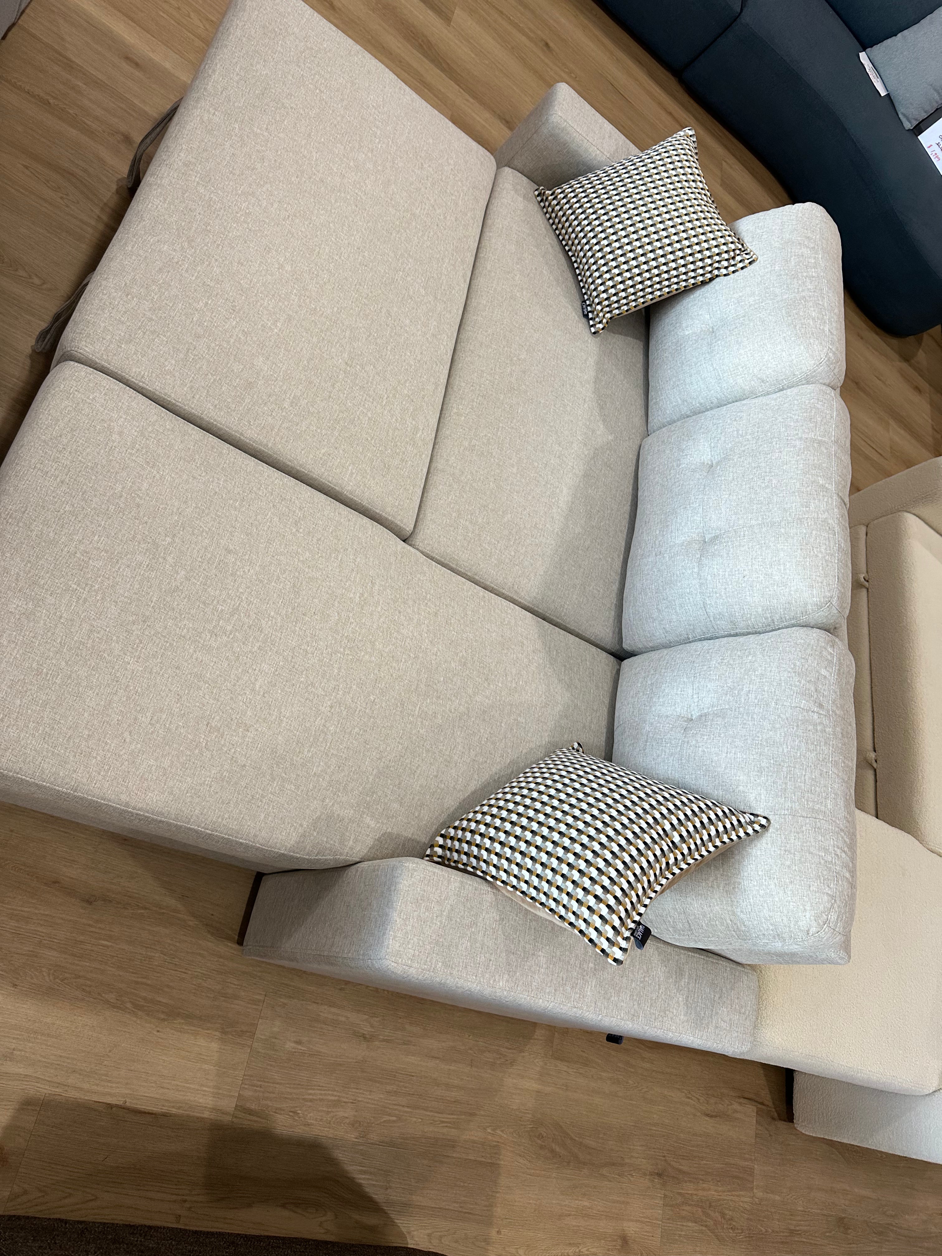 SORRENTO Three-Seater Sofa Bed w/ Reversible Chaise