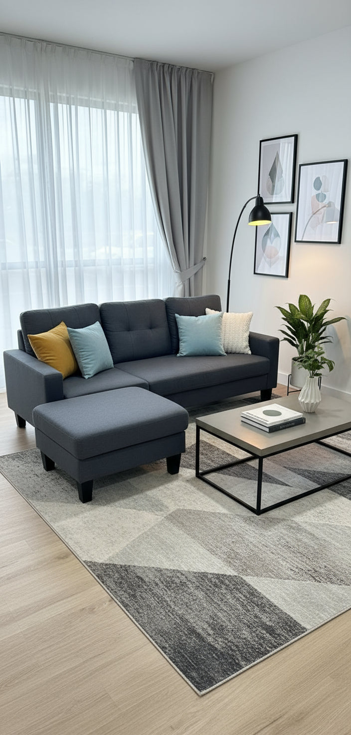 SUNSET Three-Seater Sofa w/ Reversible Chaise