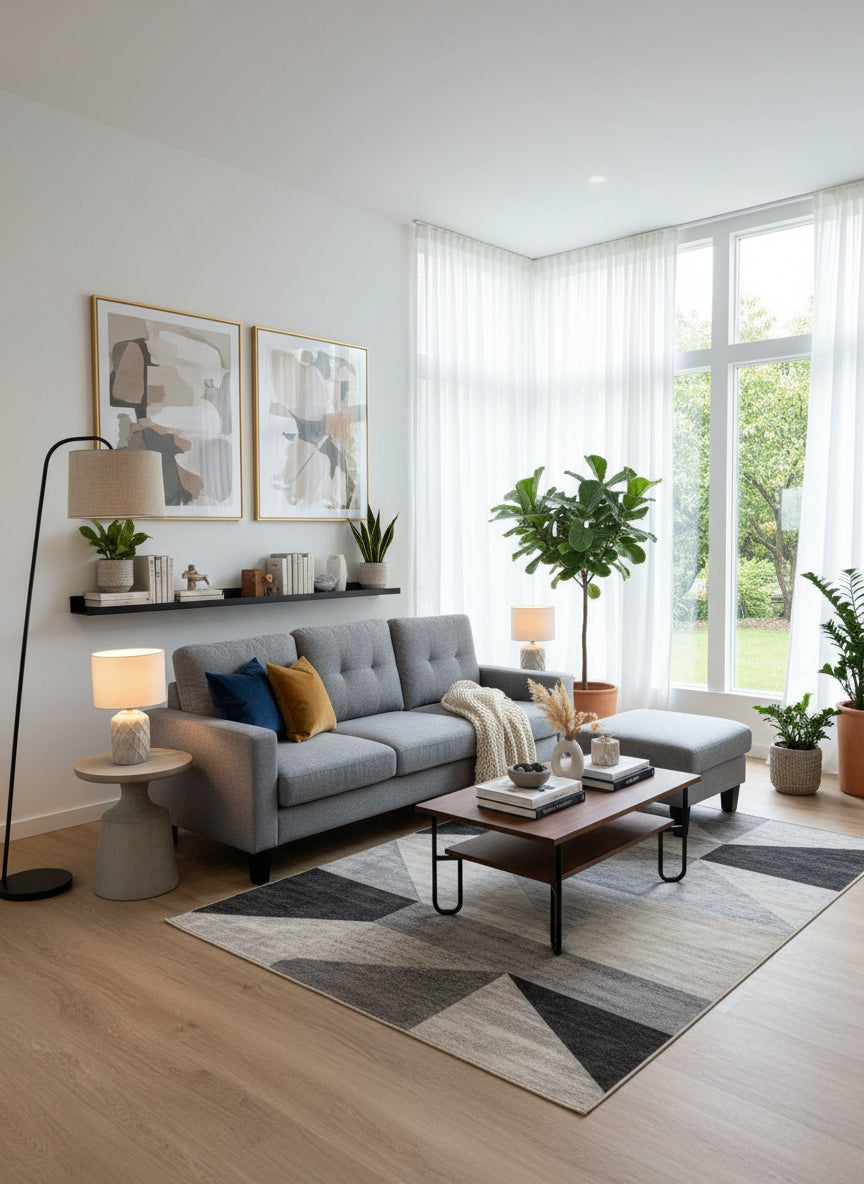 SUNSET Three-Seater Sofa w/ Reversible Chaise