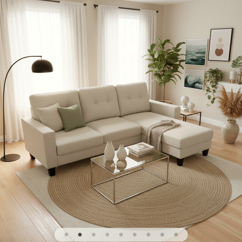 SUNSET Three-Seater Sofa w/ Reversible Chaise