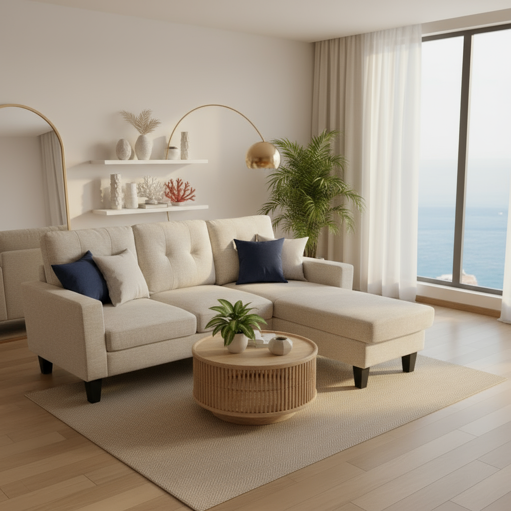 SUNSET Three-Seater Sofa w/ Reversible Chaise