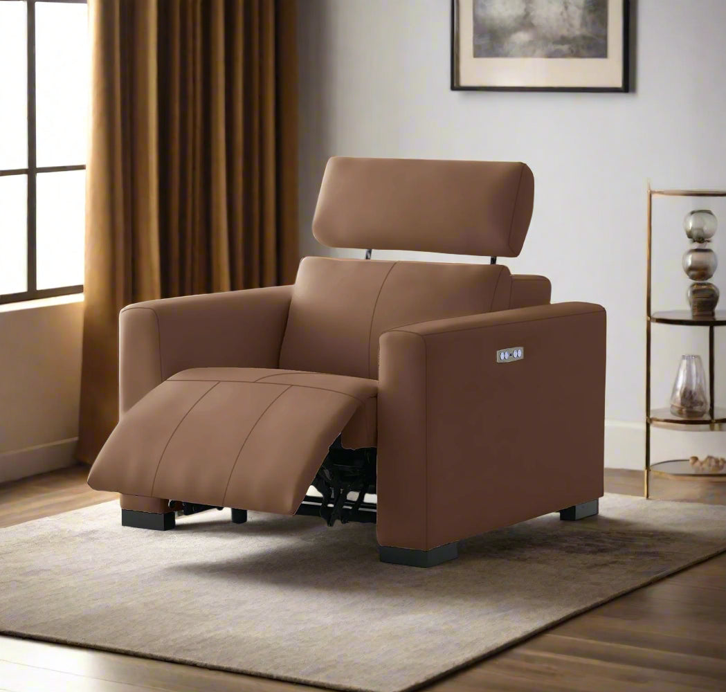 Luisa Single Leather Recliner Sofa
