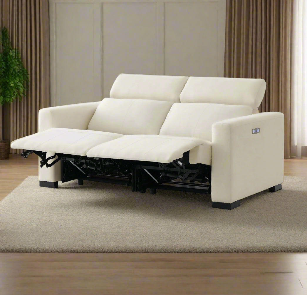 Luisa Leather Recliner Two Seater Sofa