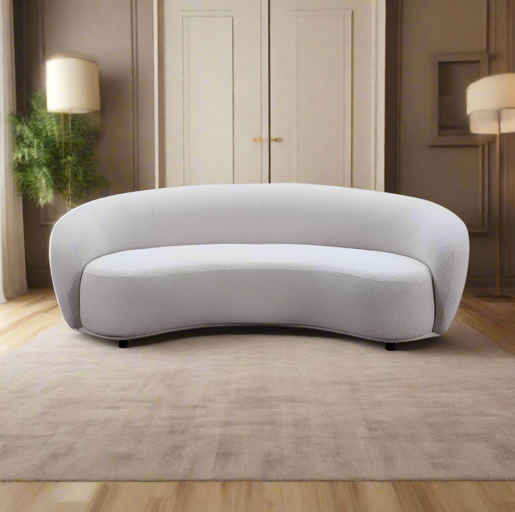 MELANIE Three-Seater Boucle Sofa