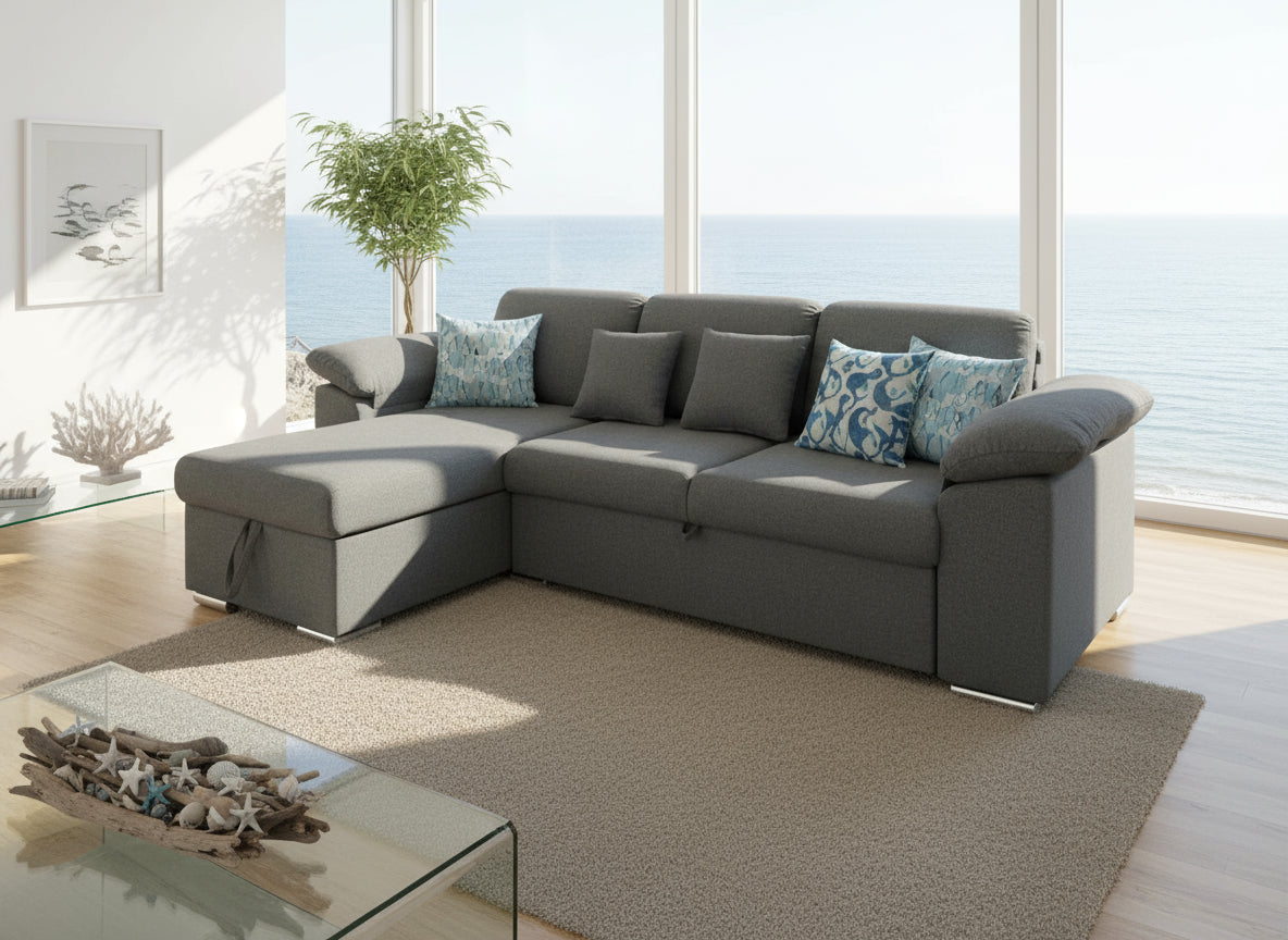 SERENE - Three - Seaters, Luxury Full-Out Sofa Bed with Storage