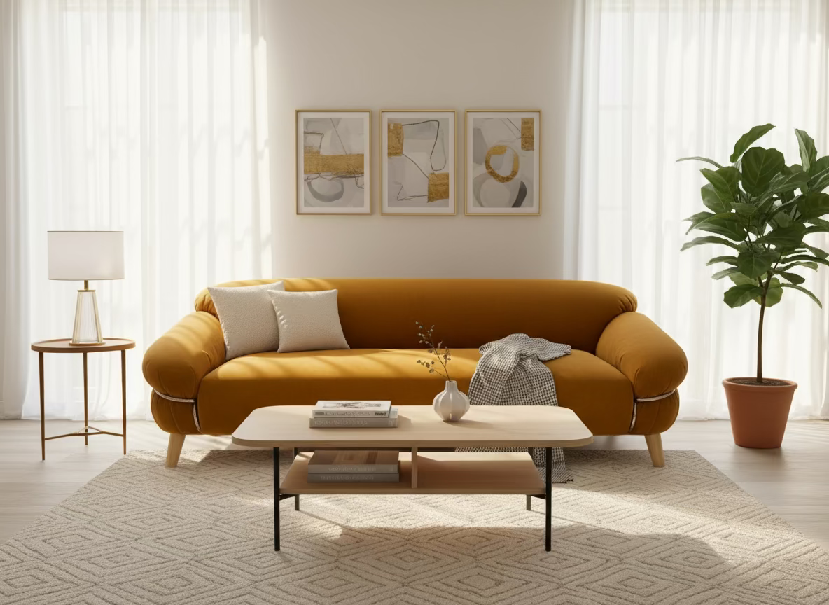LISA Three-Seater Sofa