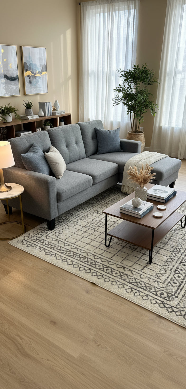 SUNSET Three-Seater Sofa w/ Reversible Chaise