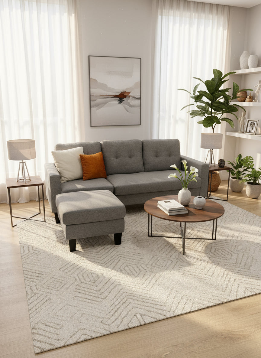 SUNSET Three-Seater Sofa w/ Reversible Chaise