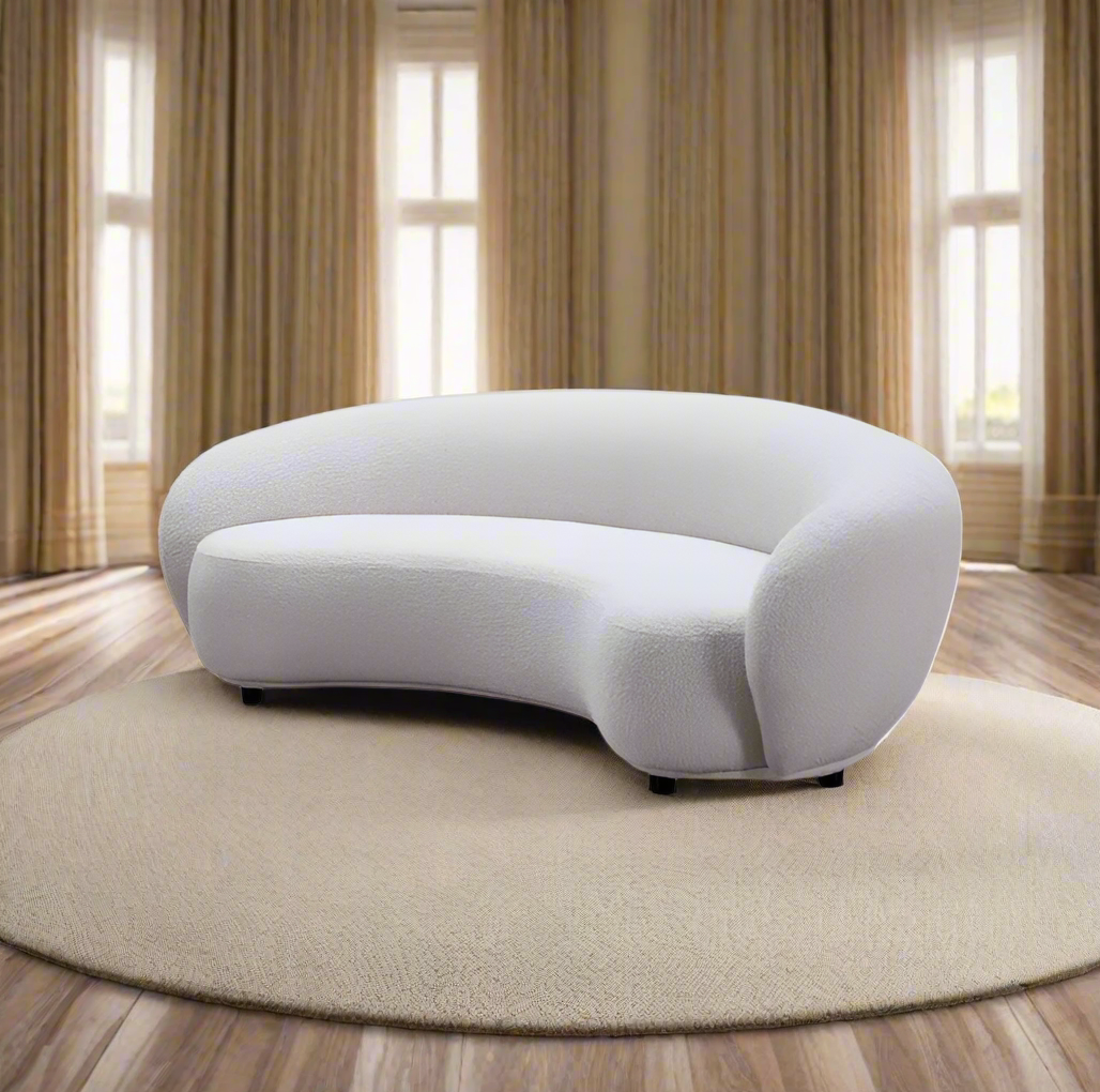 MELANIE Three-Seater Boucle Sofa