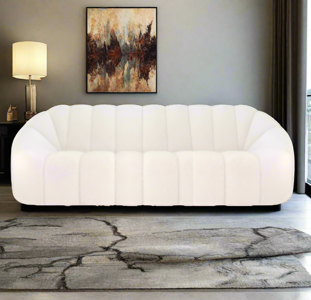 LILA Three-Seater Boucle Sofa Set w/ Two Seats